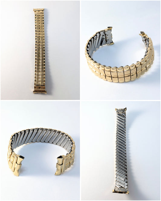 Vintage JB Gold Plated Flex Bracelet