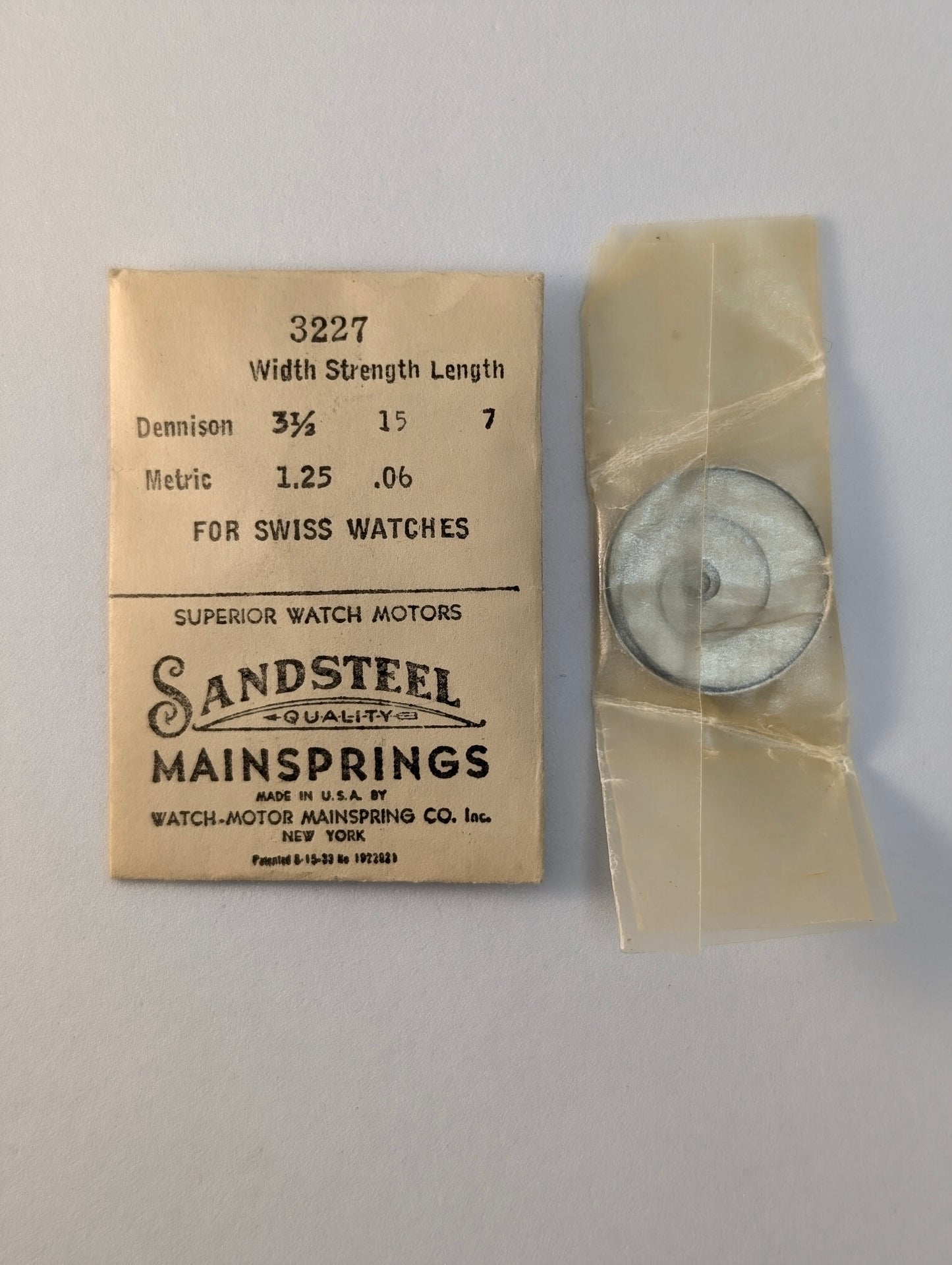 Mainsprings - Sizes From 1mm To 1.40mm In Width