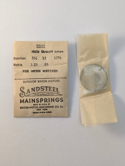 Mainsprings - Sizes From 1mm To 1.40mm In Width