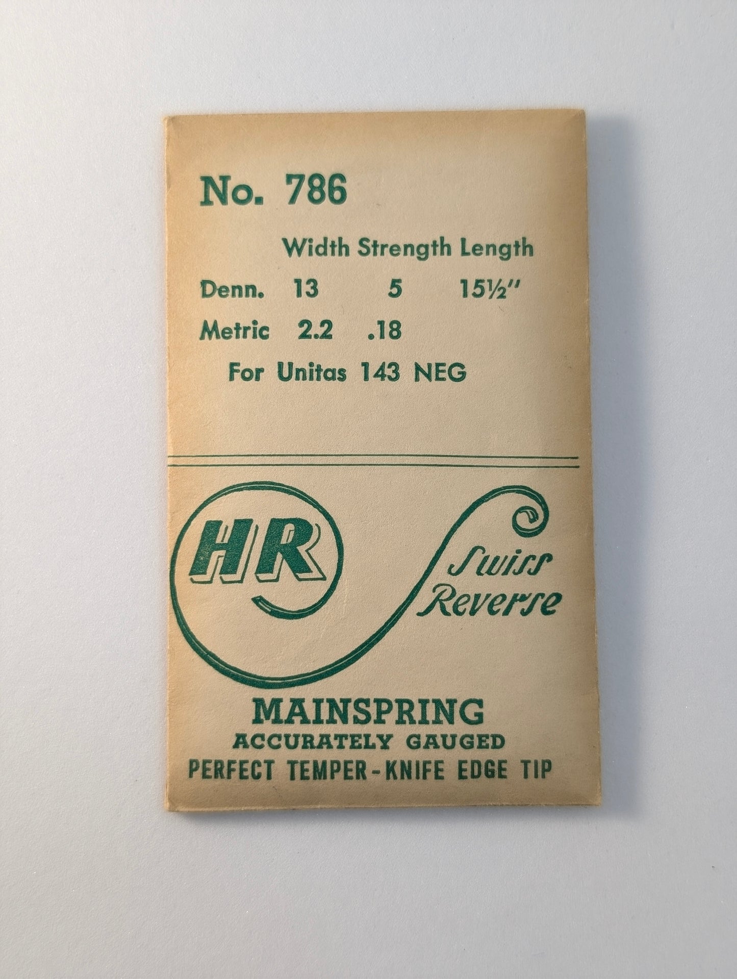 Mainsprings - Sizes From 1.45mm To 2.59mm in Width